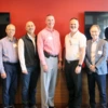 Faculty from the University of Arizona College of Engineering pose for a picture at the patent medallion luncheon. 