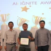 4 faculty present best poster award to phd student