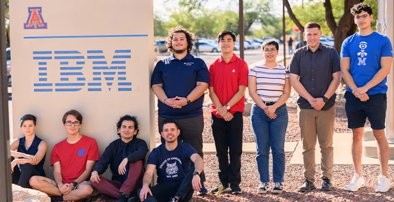 UA Engineering undergrad students at IBM