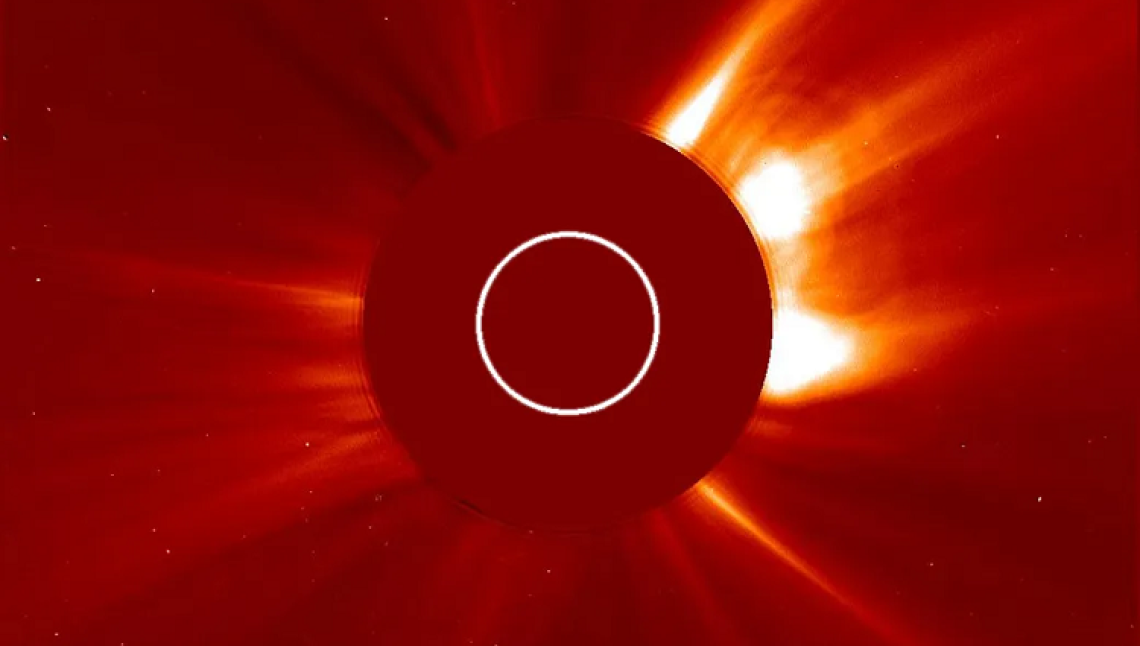 A coronagraph from the Solar and Heliospheric Observatory. Photo: NASA / SOHO.