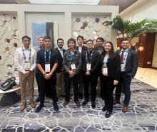 Ten ECE students attending the Society of Hispanic Professional Engineers National Convention in Salt Lake City