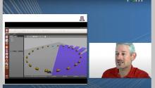 Jonathan Sprinkle conducts a virtual presentation with vehicle simulations. 